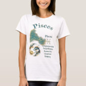 Pisces Zodiac Sign T-Shirt Tシャツ (正面)