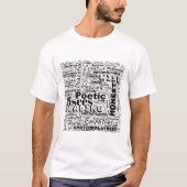 Pisces Zodiac Word Cloud Inspiration Men's Tシャツ (正面)