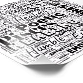 Pisces Zodiac Word Cloud Inspirational Photo  フォトプリント (角)