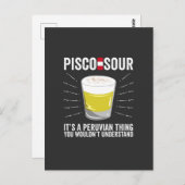 Pisco Sourそれはペルー人の事だ ポストカード (正面/裏面)