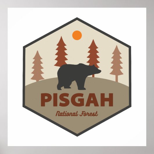 Pisgah National Forest Bear ポスター (正面)