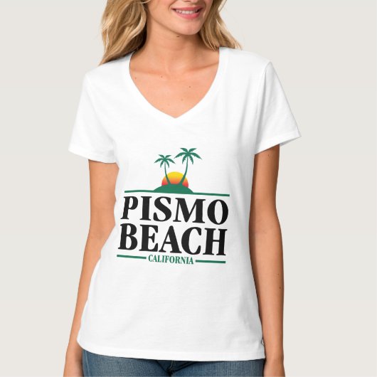 Pismoのビーチカリフォルニア Tシャツ (正面)