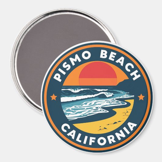 Pismo Beach, California マグネット (正面/裏面)