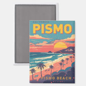 Pismo Beach, California マグネット (正面/裏面)
