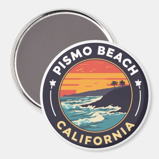Pismo Beach, California マグネット (正面/裏面)