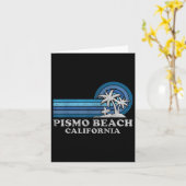 Pismo Beach California Family Summer Vacation Vint カード (黄色い花)