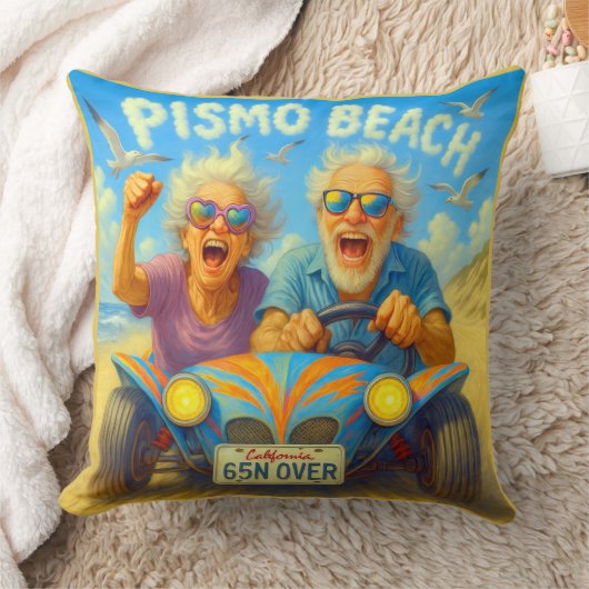 PISMO BEACH — joy at full throttle. クッション (ブランケット)