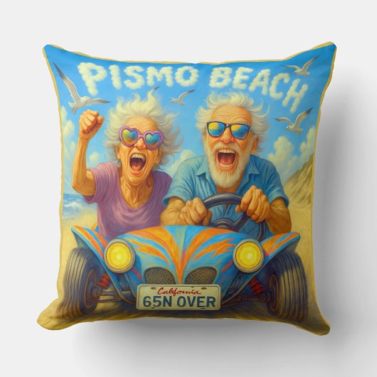 PISMO BEACH — joy at full throttle. クッション (正面)