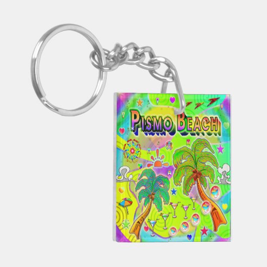 Pismo Beach Mind Focus Keychain キーホルダー (正面左)