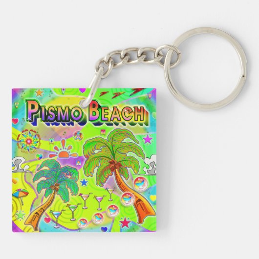 Pismo Beach Mind Focus Keychain キーホルダー (裏面)