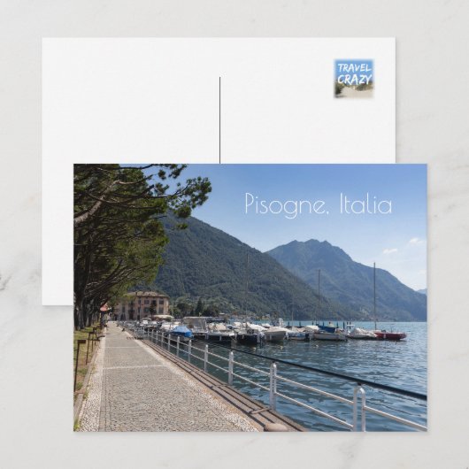 Pisogne and Lake Iseo, Lombardy, Italy ポストカード (正面/裏面)