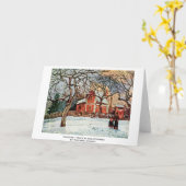 Pissarroカミーユ著Louveciennesのクリの木 カード (黄色い花)