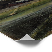 Pissarro – ポントワーズのOiseの銀行 ポスター (角)