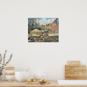 Pissarro - Fair In Dieppe Sunny Morning 1901 ポスター (キッチン)