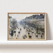Pissarro Paris Vintage Winter Street Scene Art ポスター