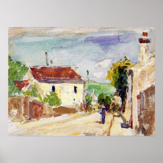 Pissarro - Road Of Hermitage Pontoise 1875 ポスター (正面)