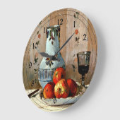 Pissarro - Still Life with Apple and Pitcher（リンゴとピ ラージ壁時計 (傾斜)