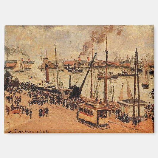 Pissarro - The Port Le Havre マグネット (正面)