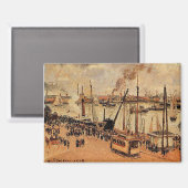 Pissarro - The Port Le Havre マグネット (正面/裏面)