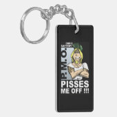Pisses Me Off Acrylic Keychain - one image キーホルダー (正面左)