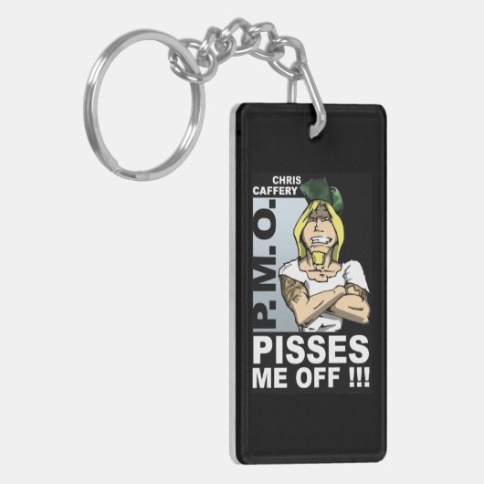 Pisses Me Off Acrylic Keychain - one image キーホルダー (正面左)