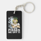 Pisses Me Off Acrylic Keychain - one image キーホルダー (裏面)