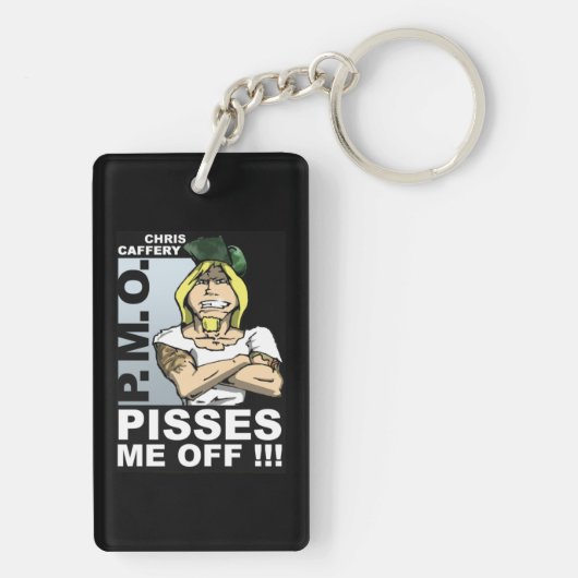 Pisses Me Off Acrylic Keychain - one image キーホルダー (裏面)