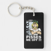 Pisses Me Off Acrylic Keychain - one image キーホルダー (正面)