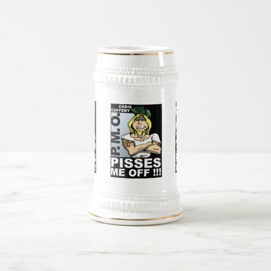 Pisses Me Off Beer Stein - one image ビールジョッキ (中央)