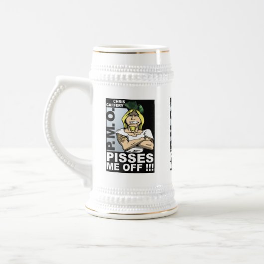 Pisses Me Off Beer Stein - one image ビールジョッキ (左)