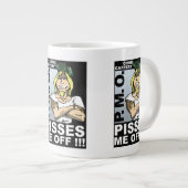 Pisses Me Off Jumbo Mug - 1つのイメージ ジャンボコーヒーマグカップ (正面右)