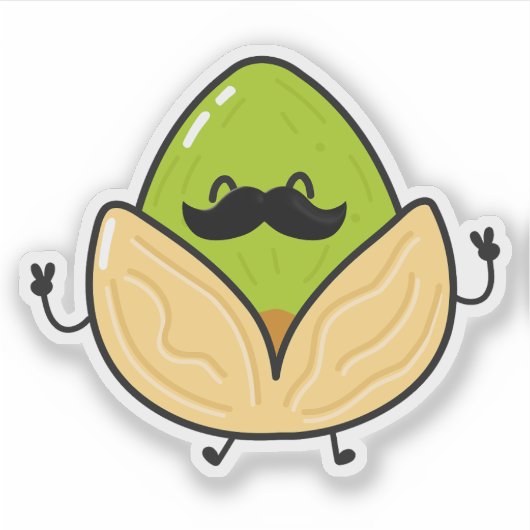 「piSTACHio」 シール (正面)