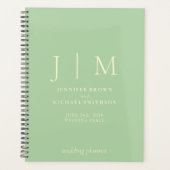 Pistachio & Cream Formal Simple Day Wedding プランナー手帳 (正面)