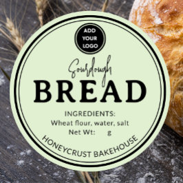 Pistachio Green Bakery Sourdough Bread Sticker ラウンドシール