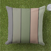 Pistachio Nut Shell Green Peach Purple Stripes  アウトドアクッション (芝生)