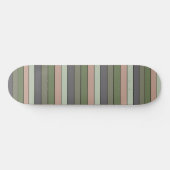 Pistachio Nut Shell Green Peach Purple Stripes  スケートボード (横)