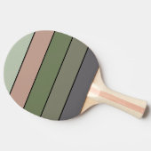 Pistachio Nut Shell Green Peach Purple Stripes  卓球ラケット (横)