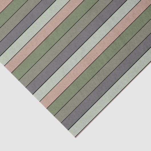 Pistachio Nut Shell Green Peach Purple Stripes  薄葉紙 (詳細)