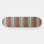 Pistachio Nut Shell Green Red Brown Stripes  スケートボード (横)