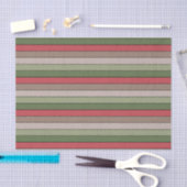 Pistachio Nut Shell Green Red Brown Stripes  薄葉紙 (クラフト)