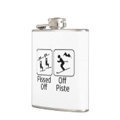 Pisteを離れて怒らせられる フラスク (左)