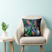 Pistilo de flor con efecto abstracto クッション (椅子)