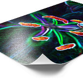  Pistilo de flor con efecto abstracto フォトプリント (角)