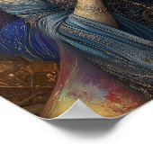 Pistis Sophia Gnostic Goddess Art Nouveau Painting ポスター (角)