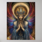 Pistis Sophia Gnostic Goddess Art Nouveau Painting ポスター (正面)