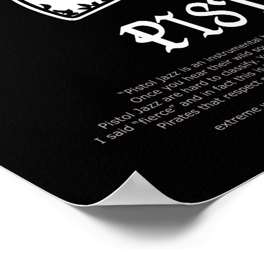 PISTOL JAZZ LOGO ポスター (角)