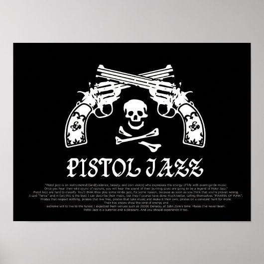 PISTOL JAZZ LOGO ポスター (正面)
