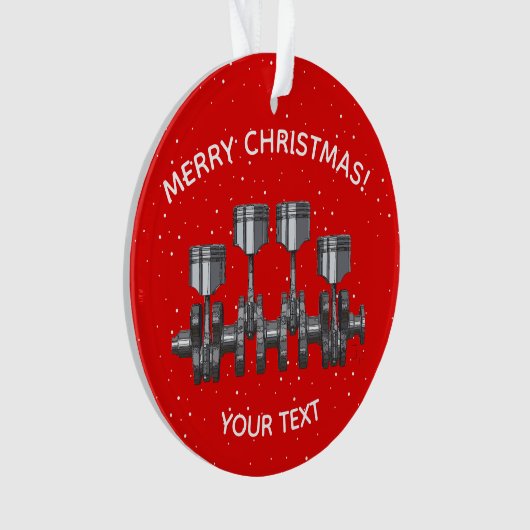 Piston Crankshaft -Turbocharger オーナメント (正面)