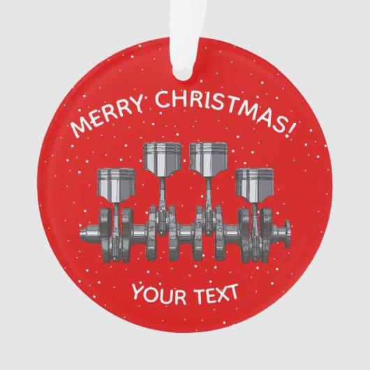 Piston Crankshaft -Turbocharger オーナメント (正面)