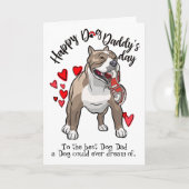 Pit Bull CardからのHappy Father's day カード (正面)